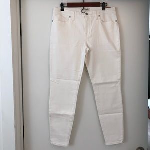 NWT Madewell White Skinny Jeans Size 32